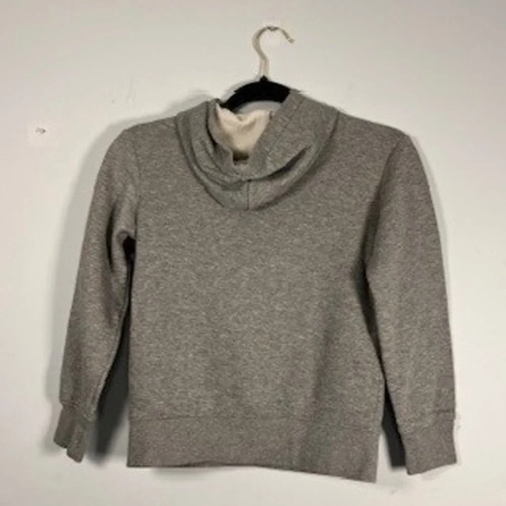Nike Air Jordan Kids Gray & White Sporty Hooded Sweatshirt Boys Size Small‎